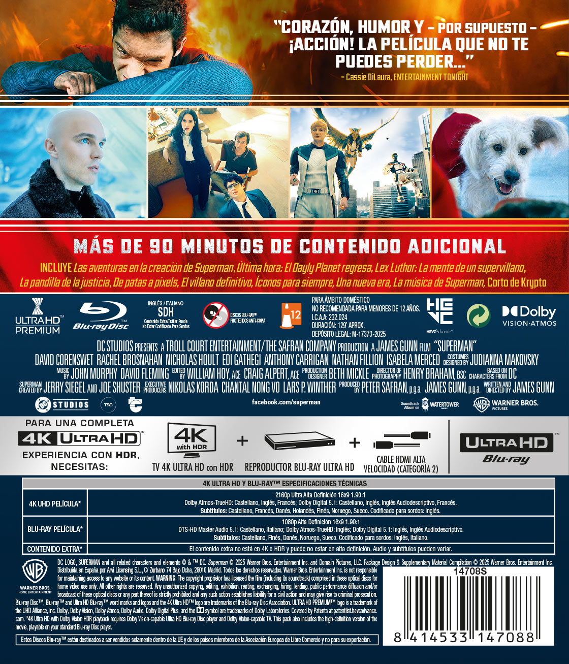 Superman (2025) (4K UHD + Blu-ray)