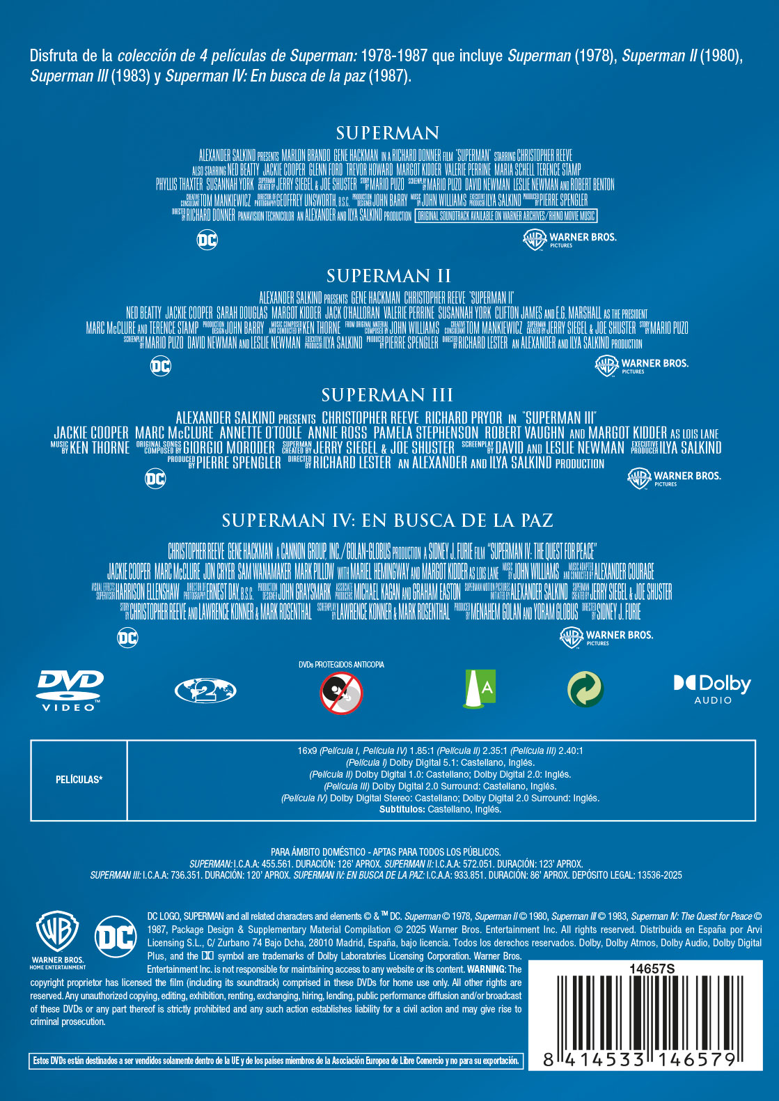 Superman I-IV (DVD)