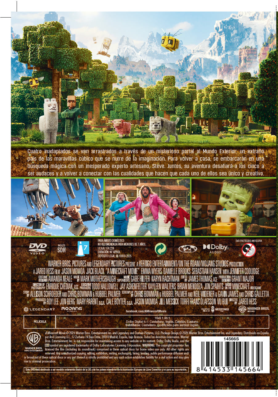 Una película de Minecraft (DVD)