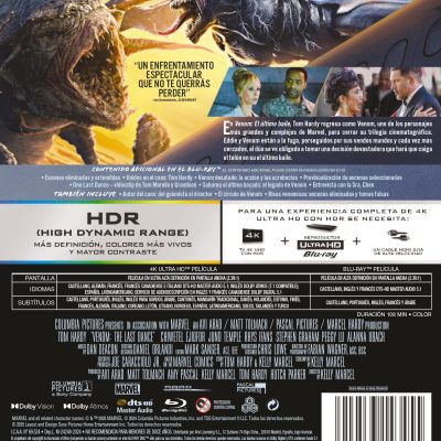 Venom: El último baile (4K UHD + Blu-ray)