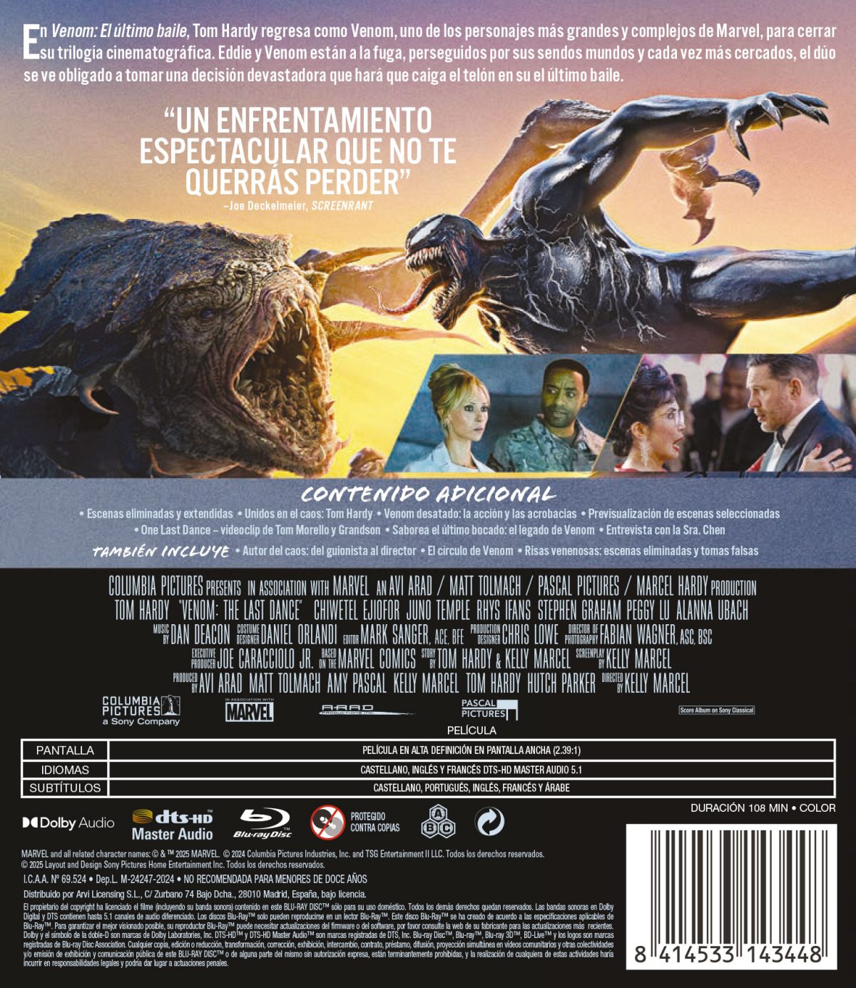 Venom: El último baile (Blu-ray)