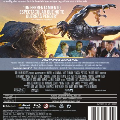 Venom: El último baile (Blu-ray)