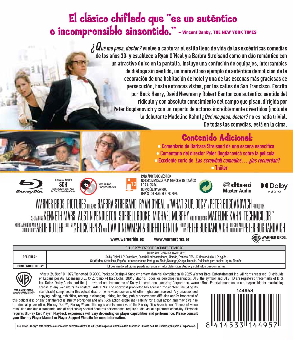¿Qué me pasa, doctor? (Blu-ray)