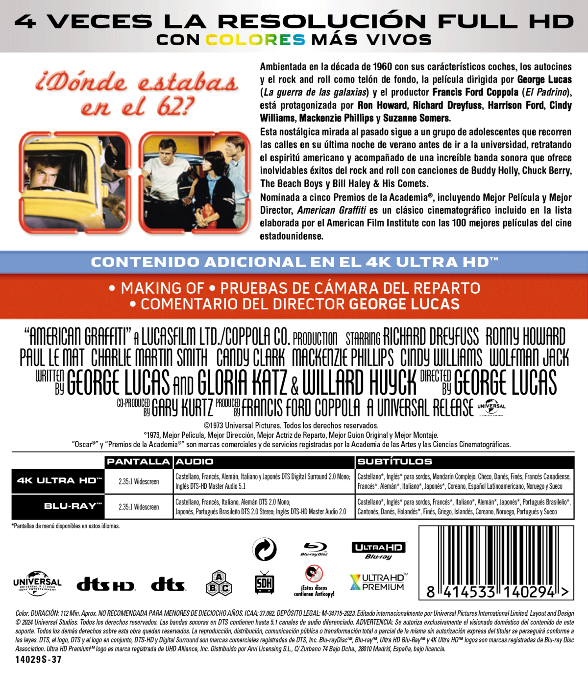 American Graffiti (4K UHD + Blu-ray)