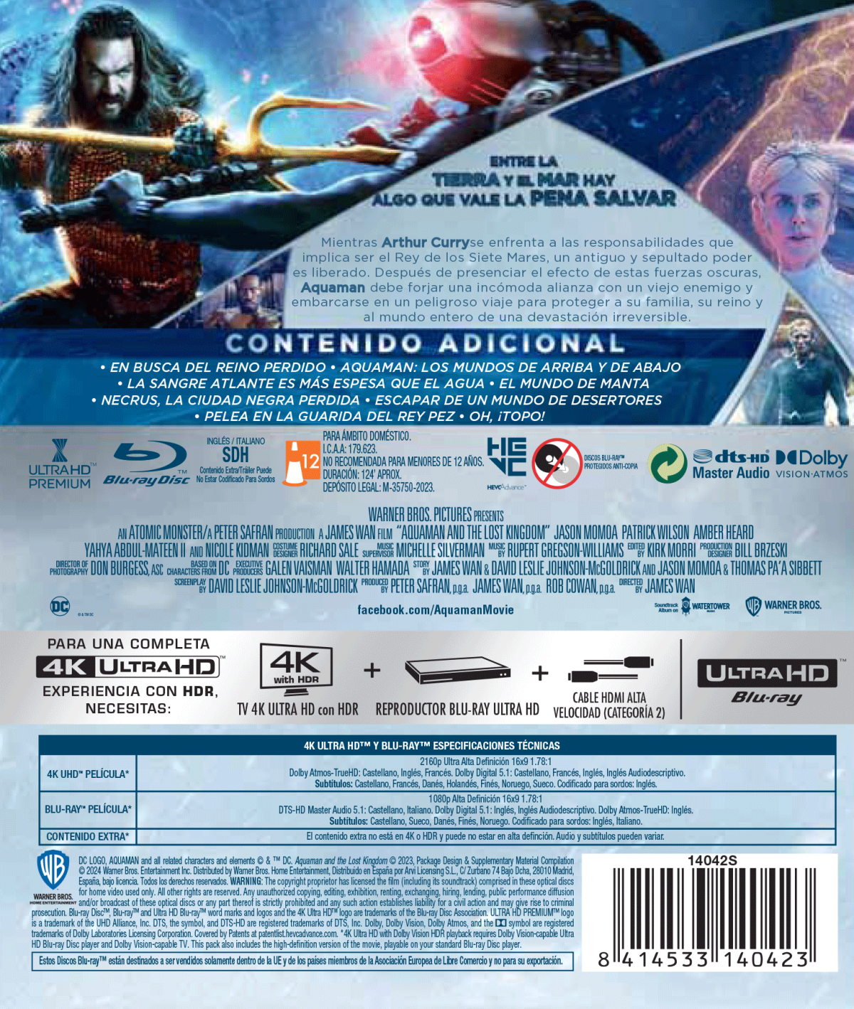 Aquaman y el reino perdido (4K UHD + Blu-ray)