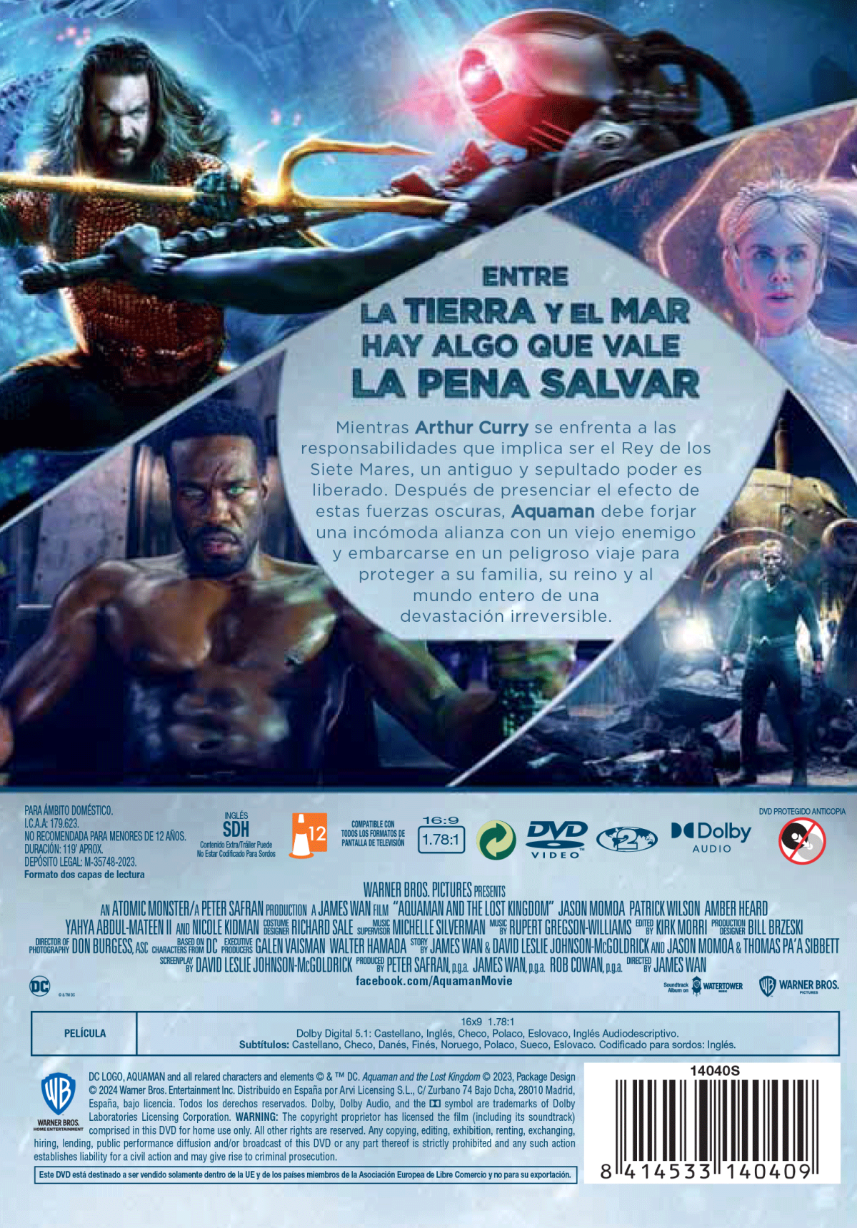 Aquaman y el reino perdido (DVD)