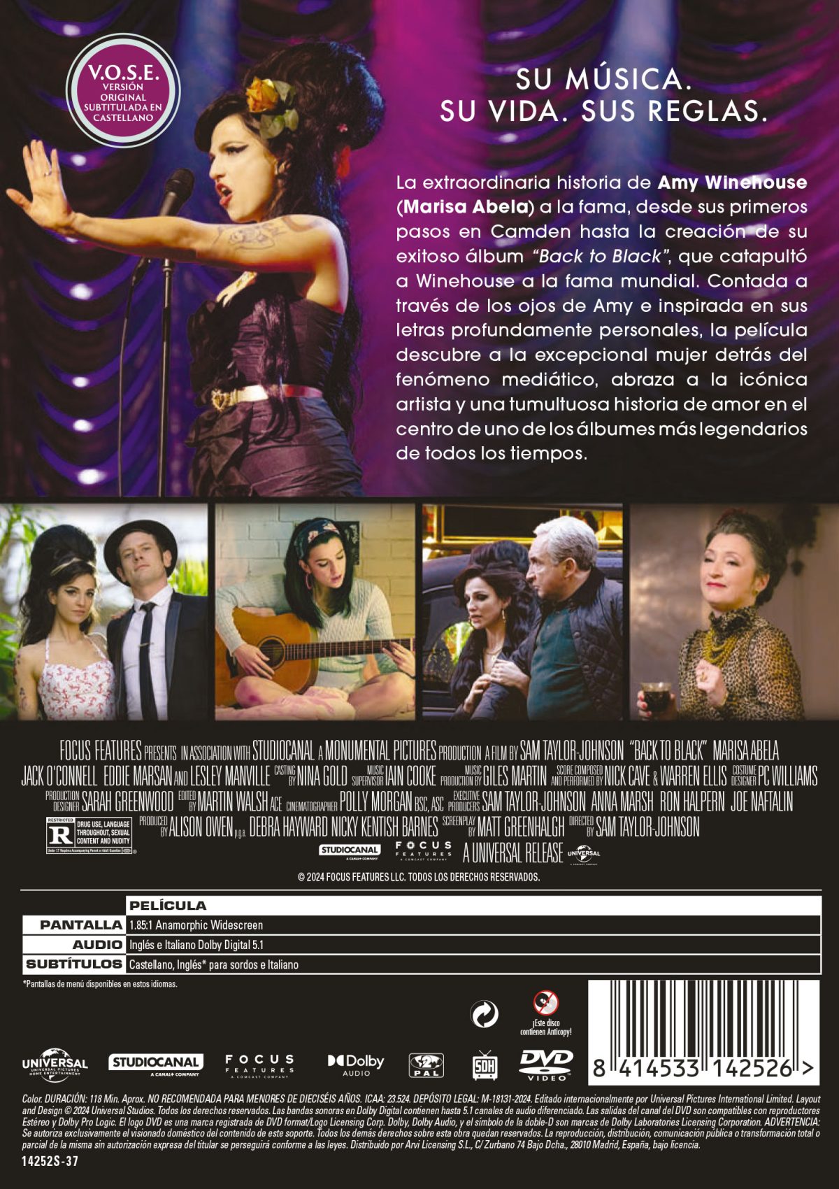 Back to Black (VOSE) (DVD)
