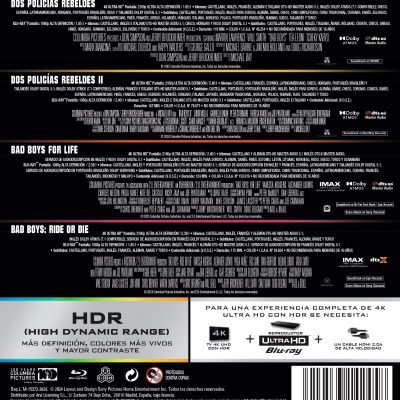 Bad Boys. Pack 1-4 (4K UHD + Blu-ray)