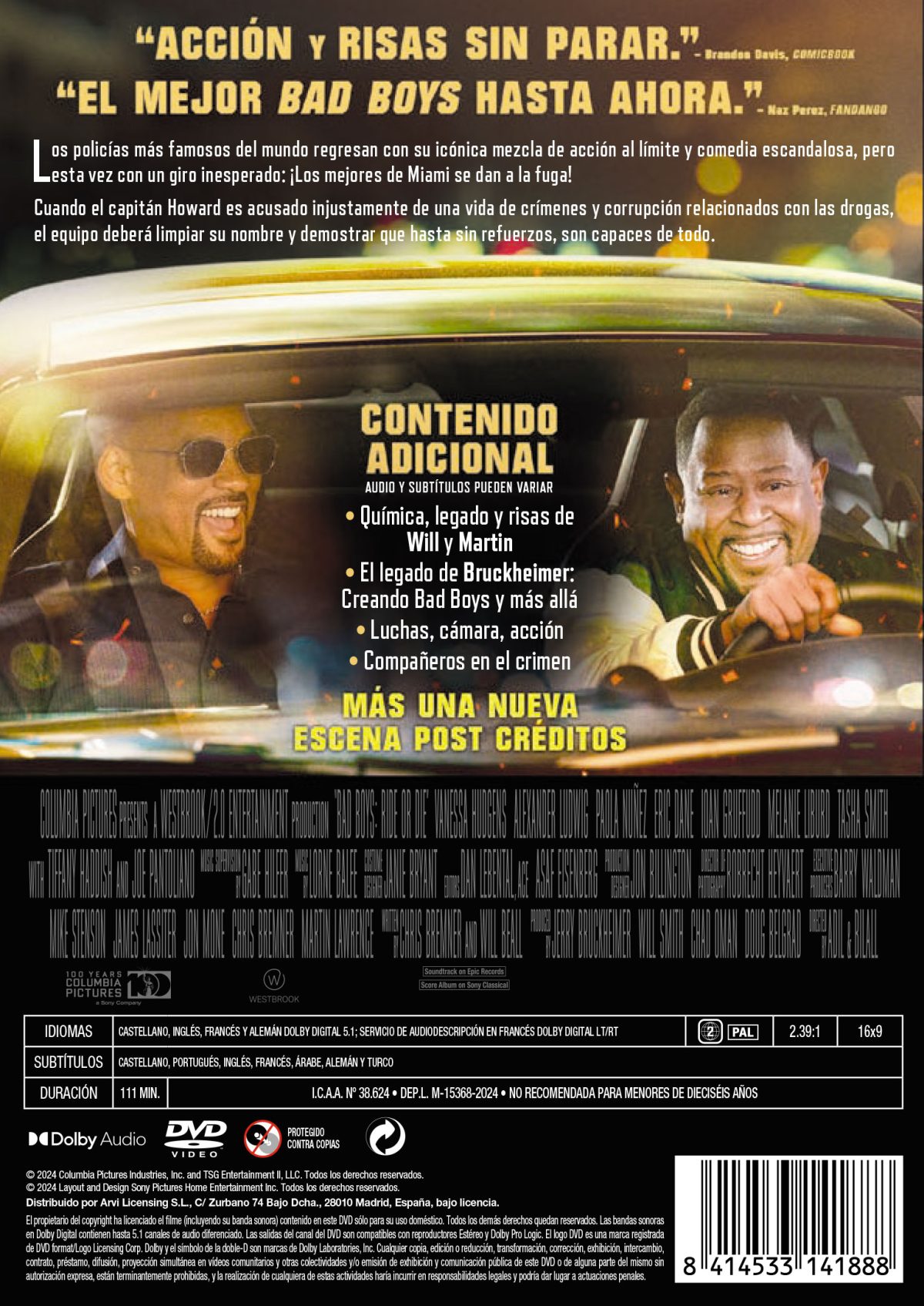 Bad Boys: Ride or Die (DVD)