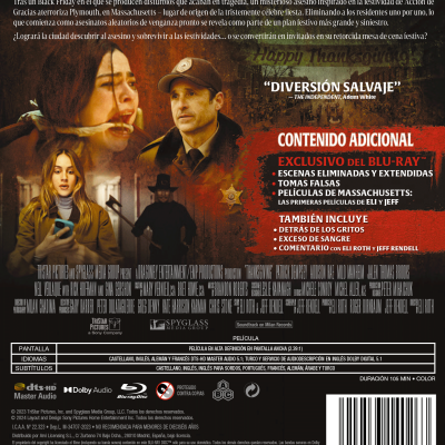 BLACK FRIDAY (BD) - 8414533140263 - Trasera Black Friday (Blu-ray)