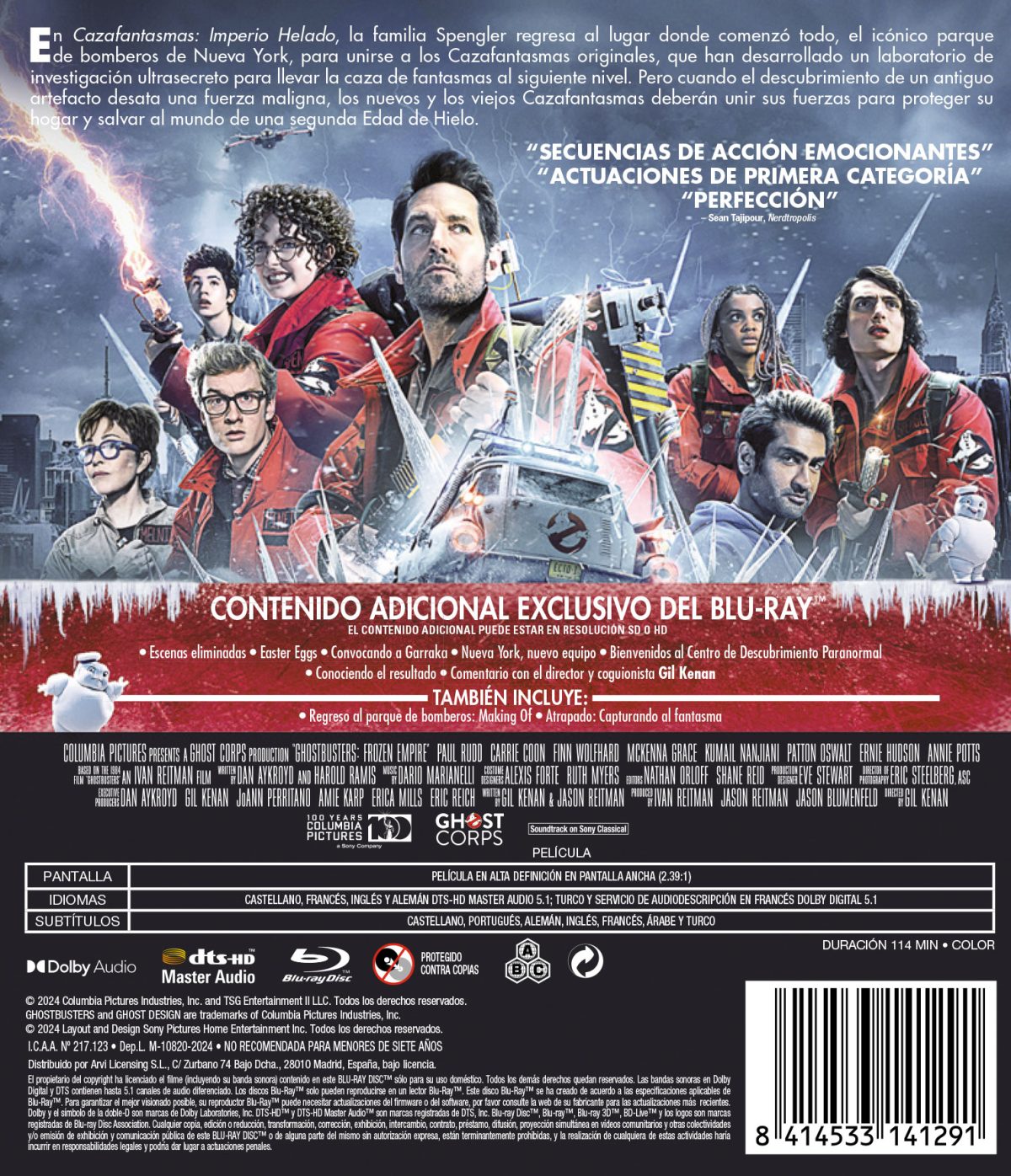 Cazafantasmas: Imperio helado (Blu-ray)