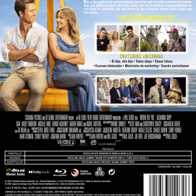 CUALQUIERA MENOS TU (BD) - 8414533140706 - Trasera Cualquiera menos tú (Blu-ray)
