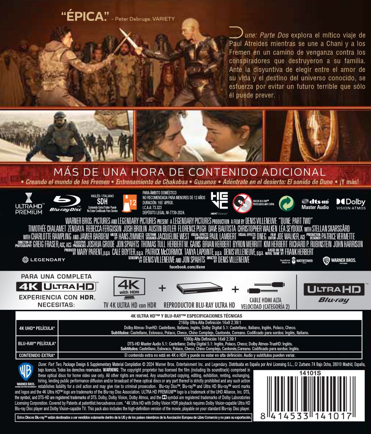Dune 2 (4K UHD + Blu-ray)