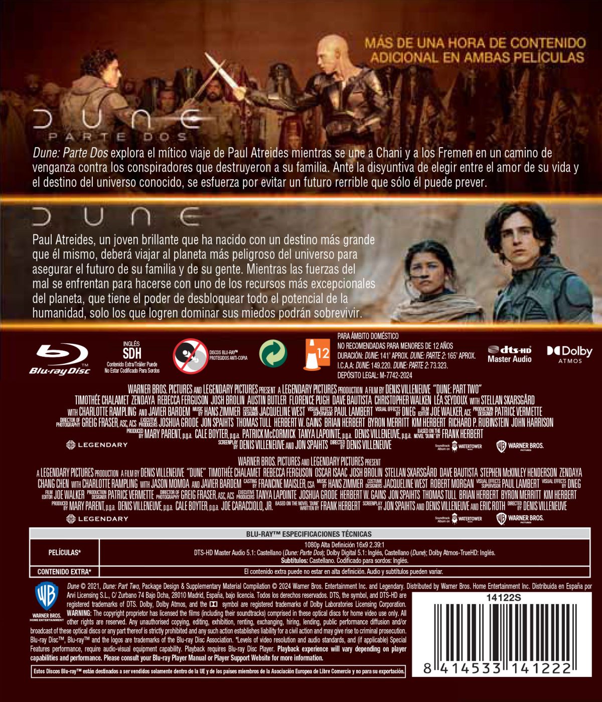 Dune. Pack 1-2 (Blu-ray)