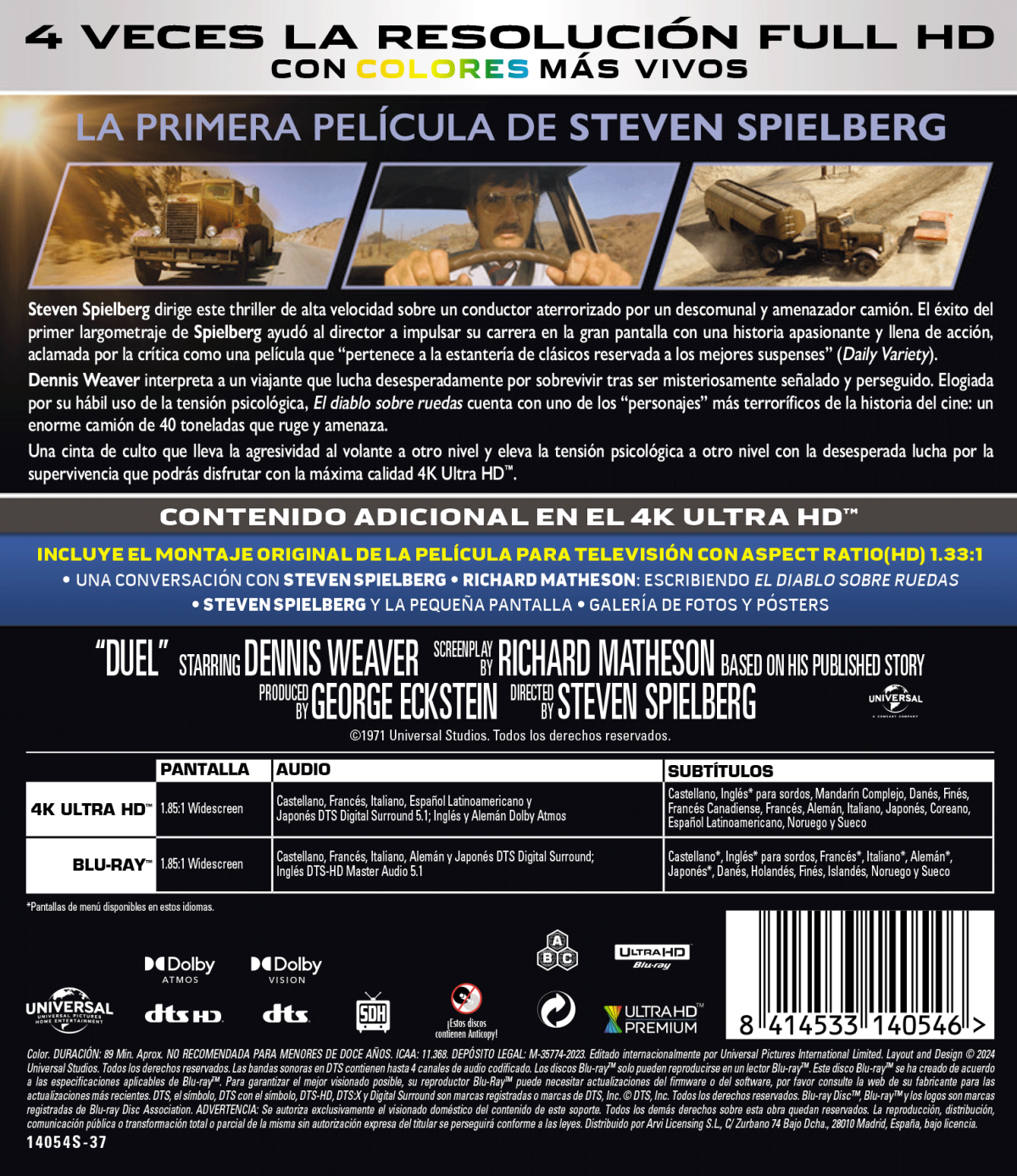 El diablo sobre ruedas (4K UHD + Blu-ray)