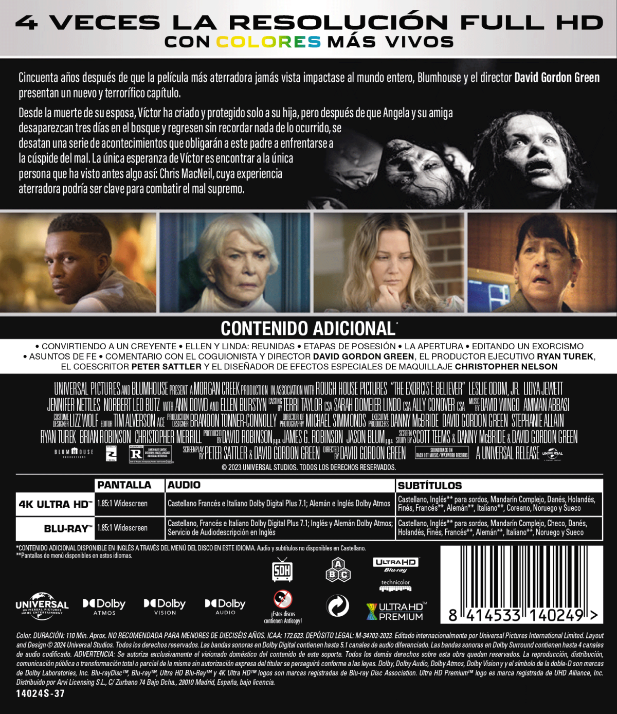 El exorcista: Creyente (4K UHD + Blu-ray)