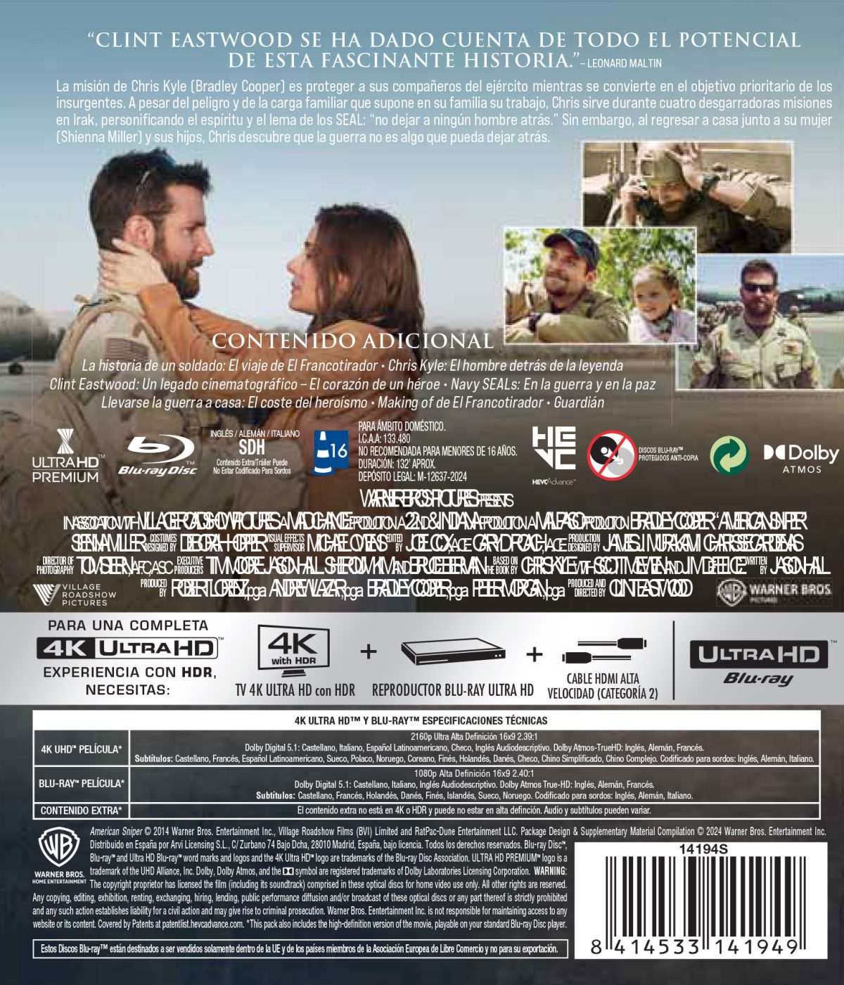 El francotirador (4K UHD + Blu-ray)