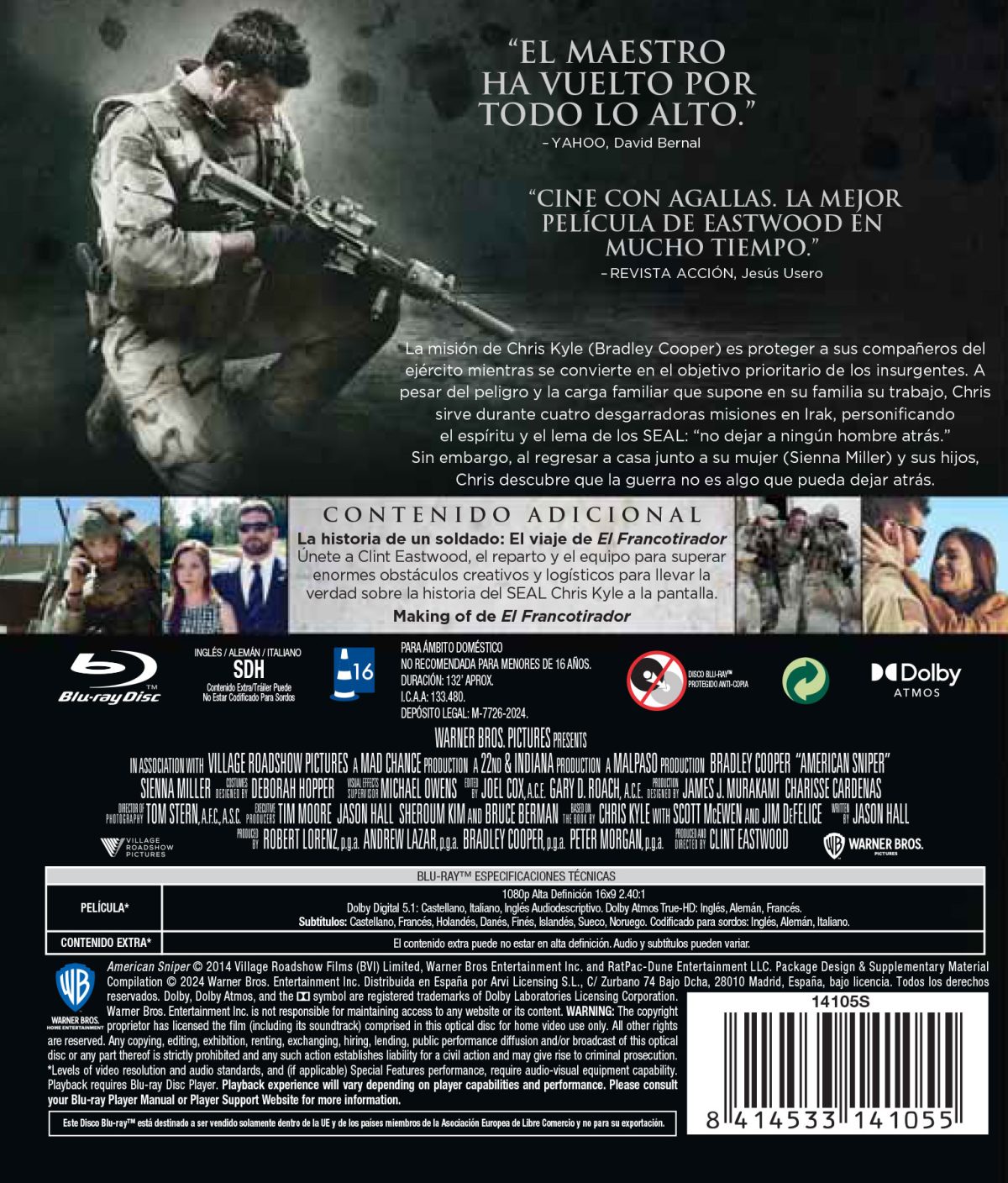 El francotirador (Blu-ray)