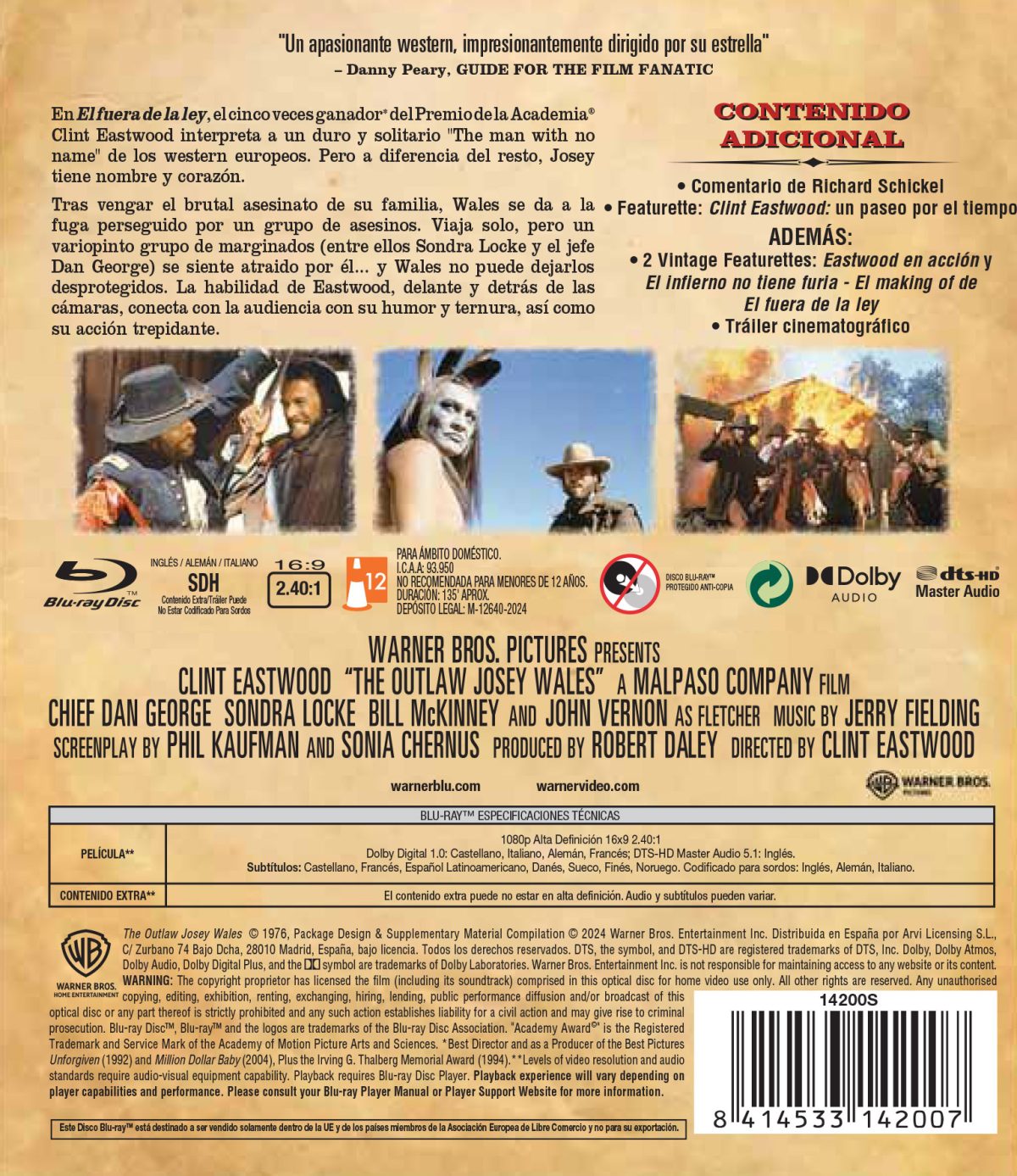 El fuera de la ley (Blu-ray)