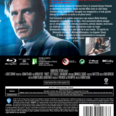 FRENETICO (BD) - 8414533140768 - Trasera Frenético (Blu-ray)
