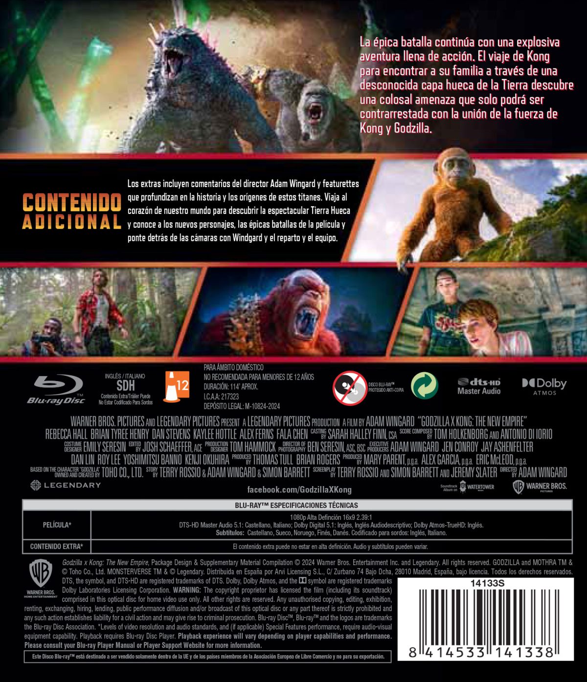 Godzilla y Kong: El nuevo imperio (Blu-ray)