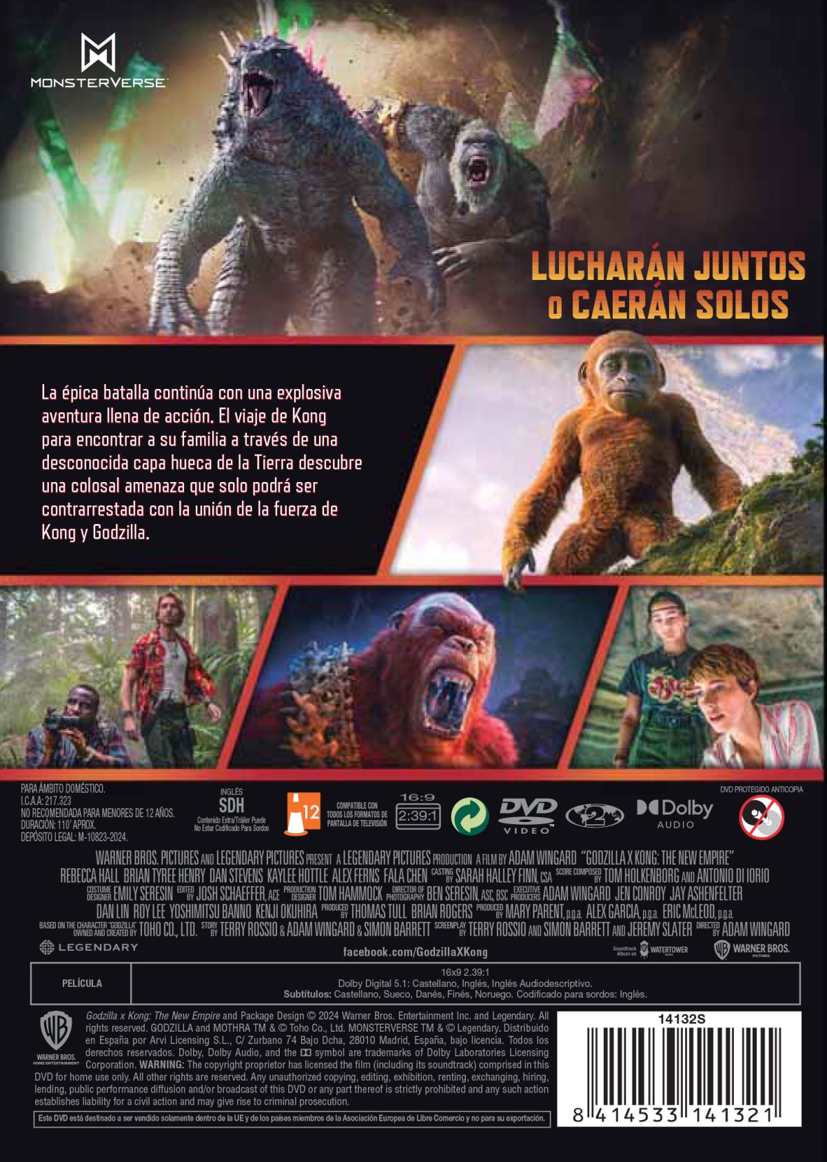 Godzilla y Kong: El nuevo imperio (DVD)