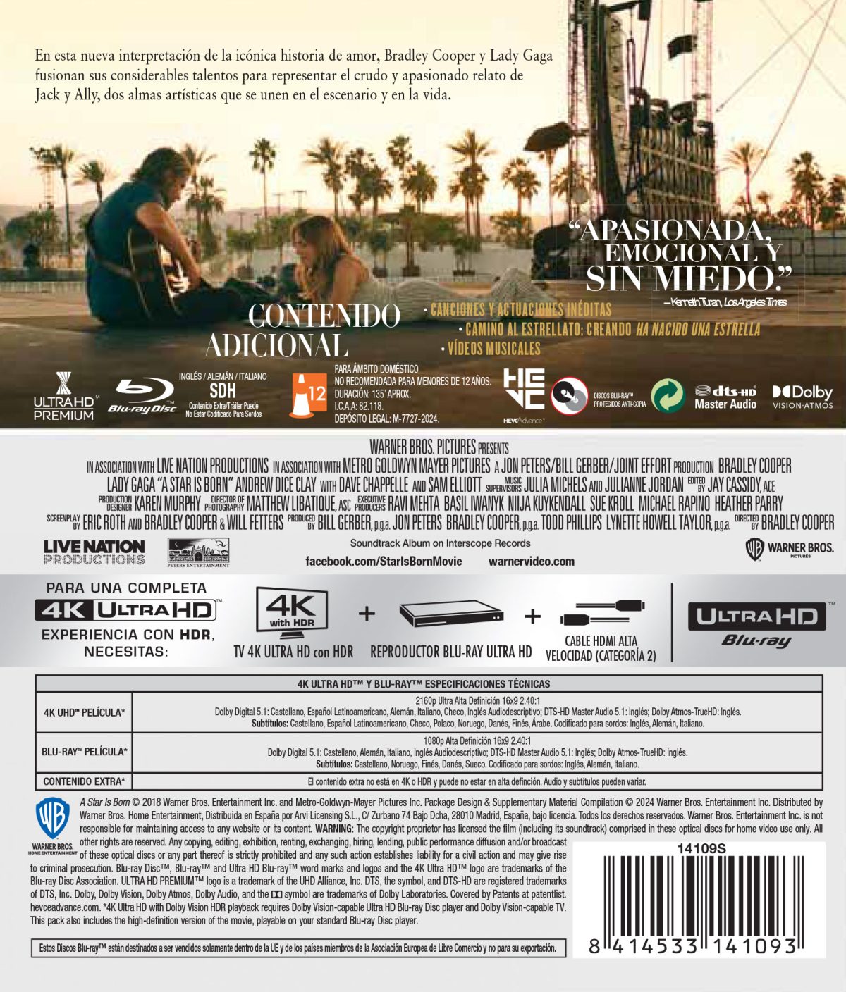 Ha nacido una estrella (4K UHD + Blu-ray)