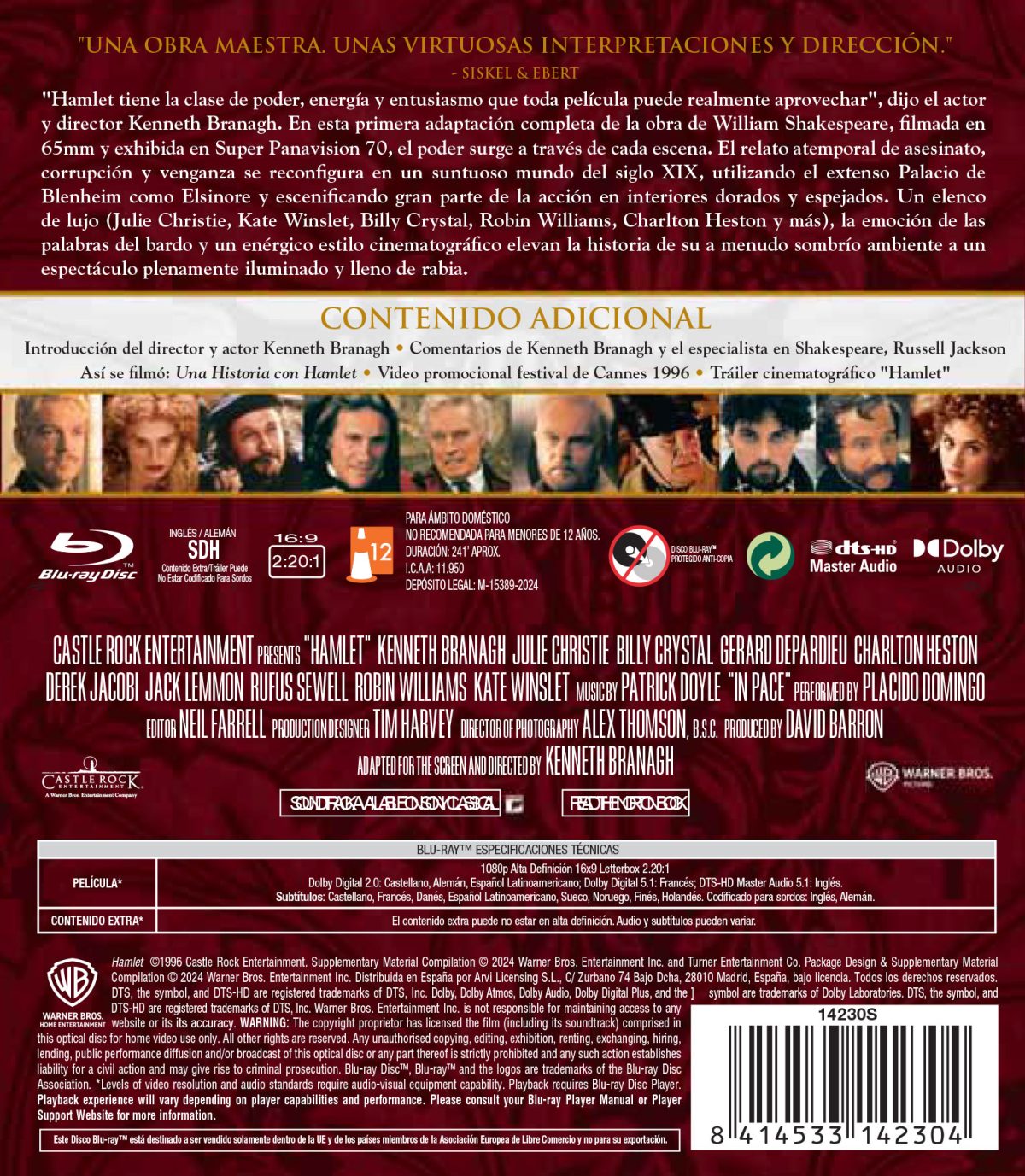 Hamlet (de Kenneth Branagh) (Blu-ray)