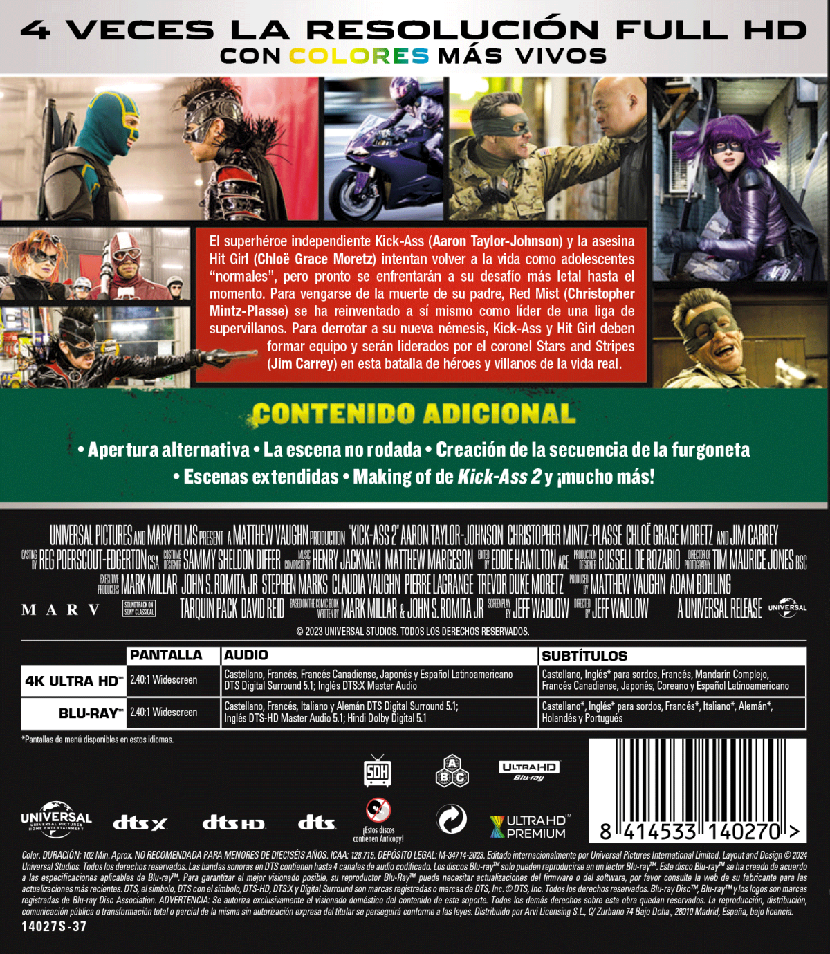 Kick Ass 2 (4K UHD + Blu-ray)