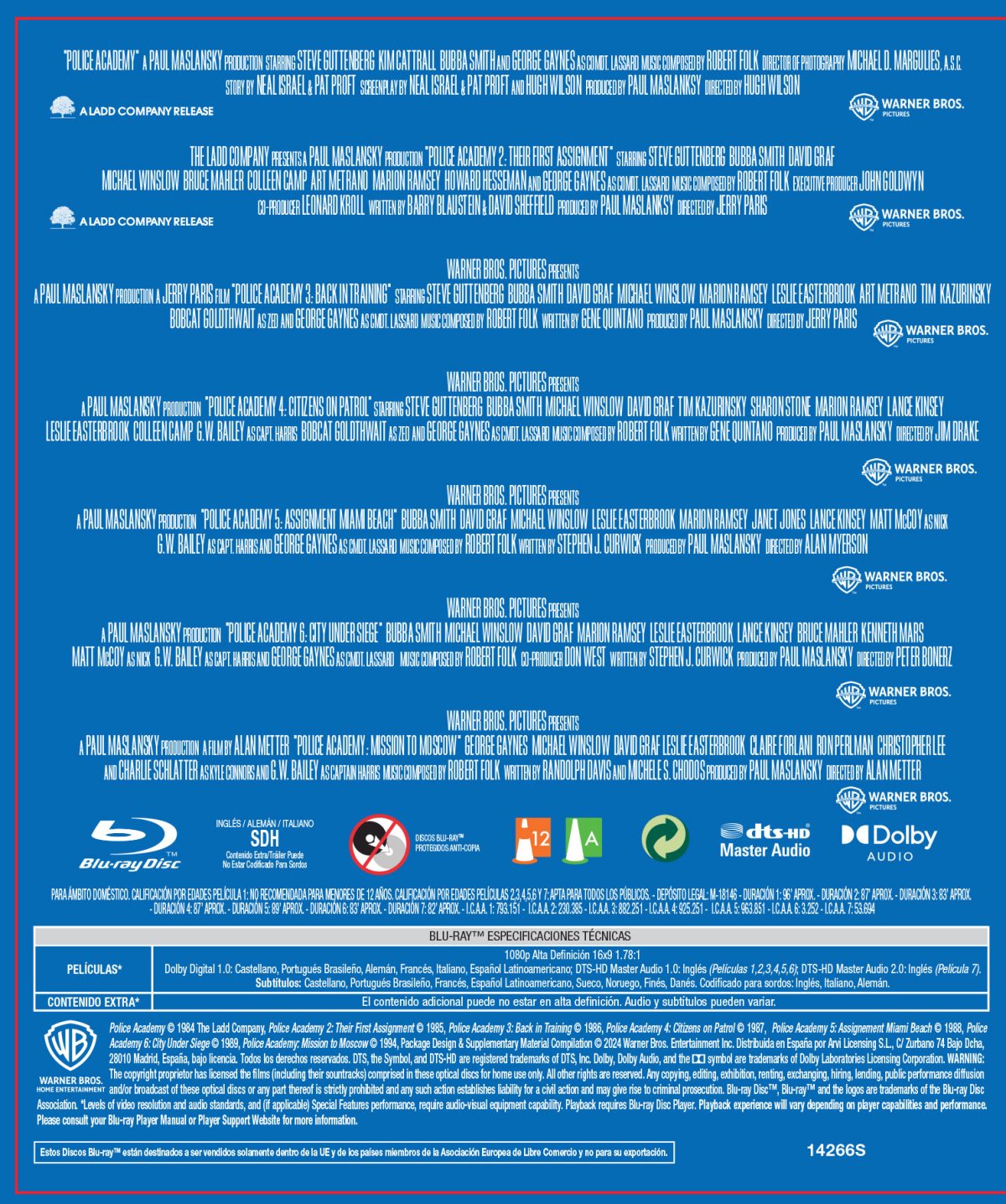 Loca academia de policía. Pack 1-7 (Blu-ray)