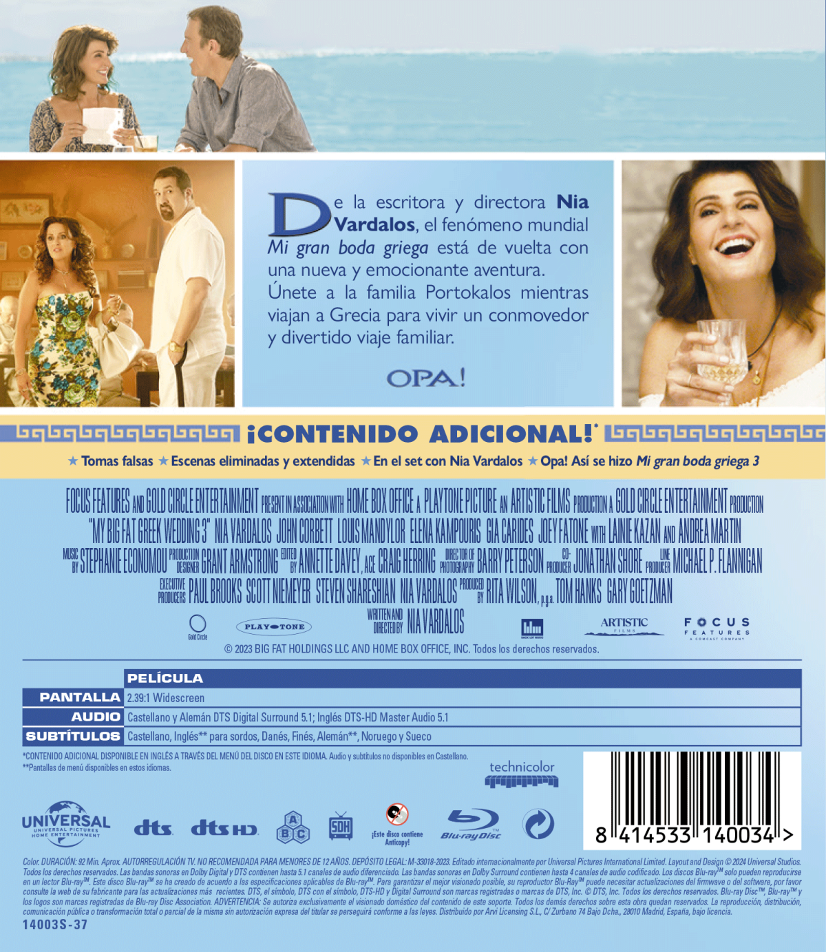 Mi gran boda griega 3 (Blu-ray)