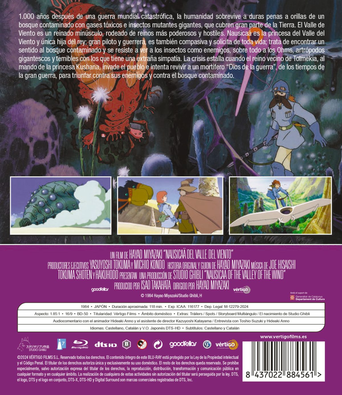 Nausicaä del Valle del Viento (40º Aniversario) (Blu-ray)