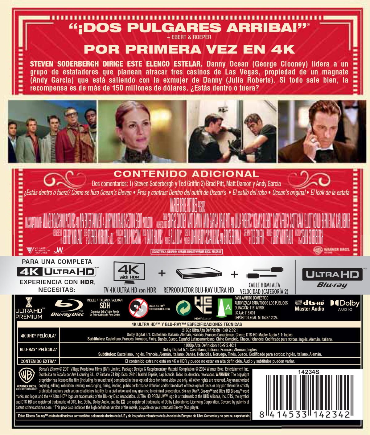 Ocean's Eleven (4K UHD + Blu-ray)