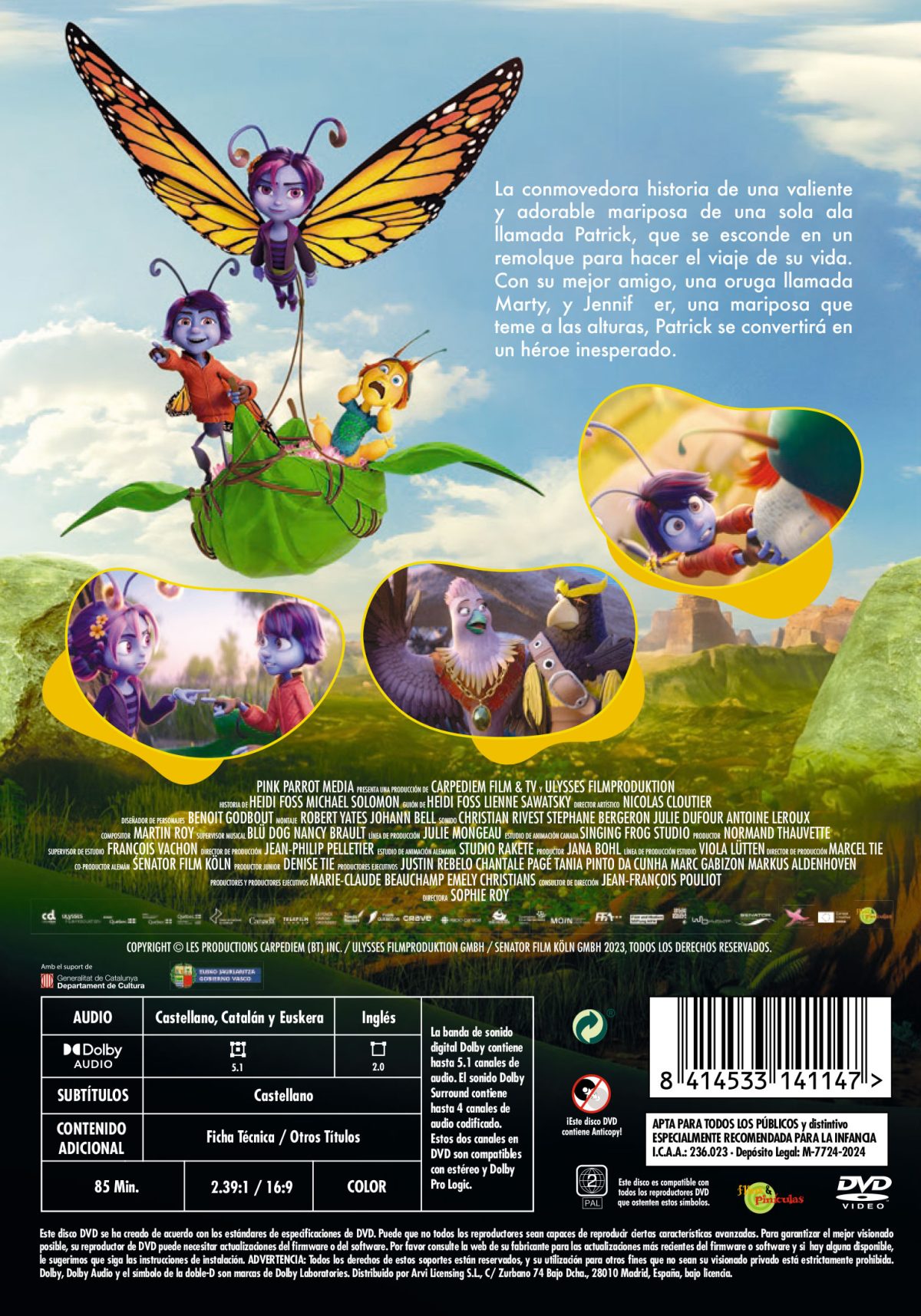 PATRICK (DVD) - 8414533141147 - Trasera Patrick (DVD)