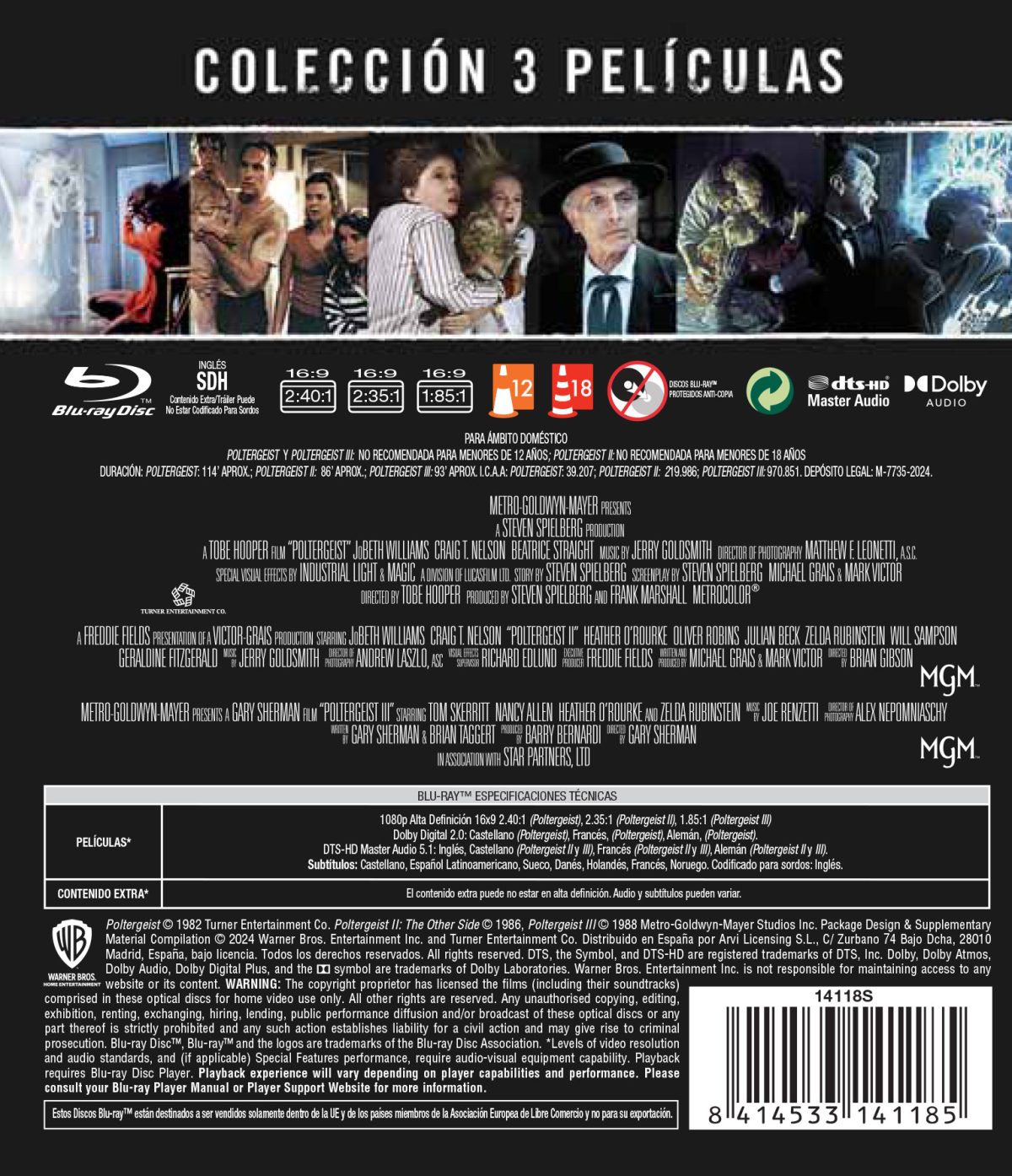 Poltergeist. Pack 1-3 (Blu-ray)