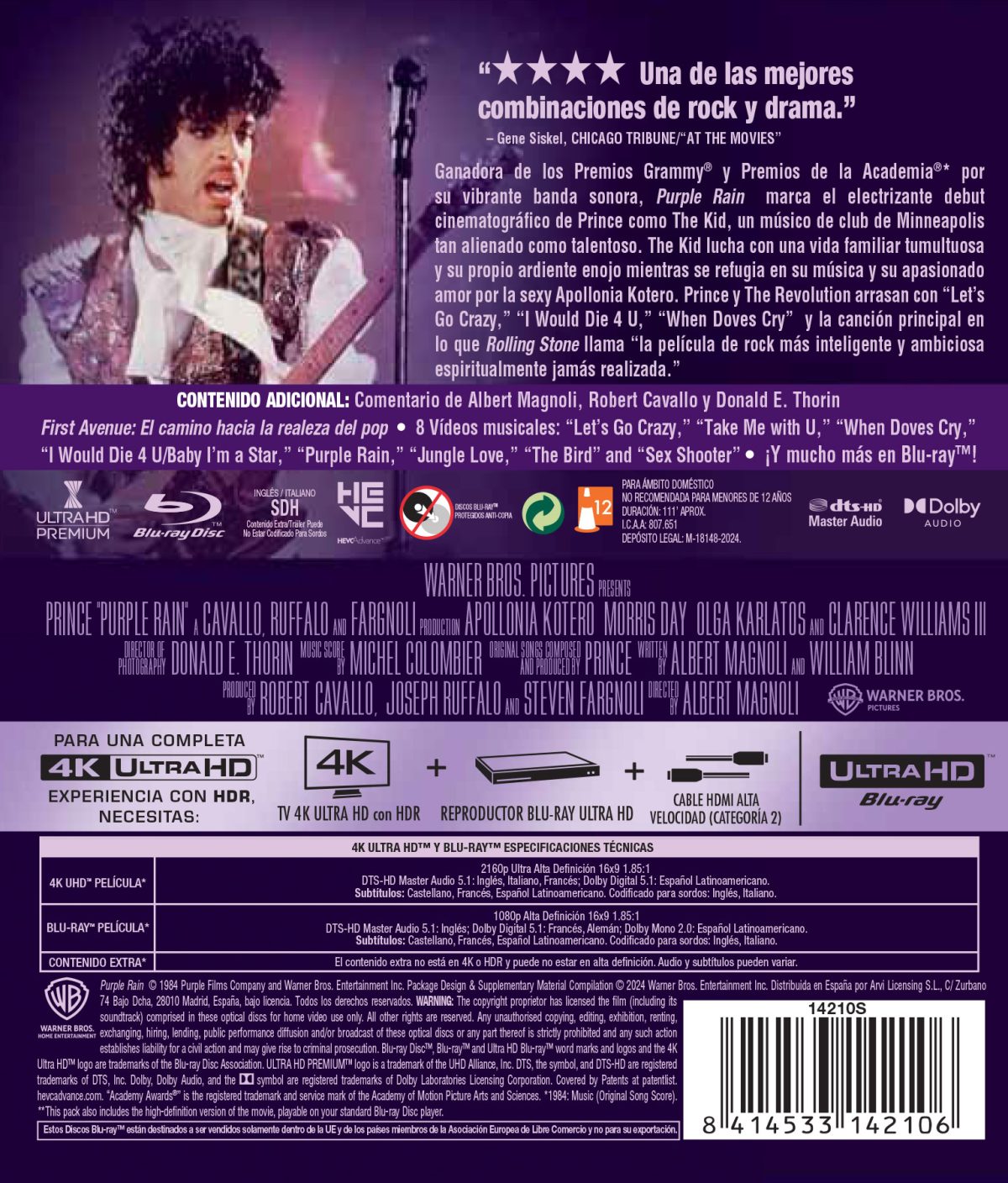 Purple Rain (VOSE) (4K UHD + Blu-ray)