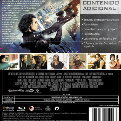 RESIDENT EVIL 5 VENGANZA (BD) - 8414533140041 - Trasera Resident Evil 5: Venganza (Blu-ray)