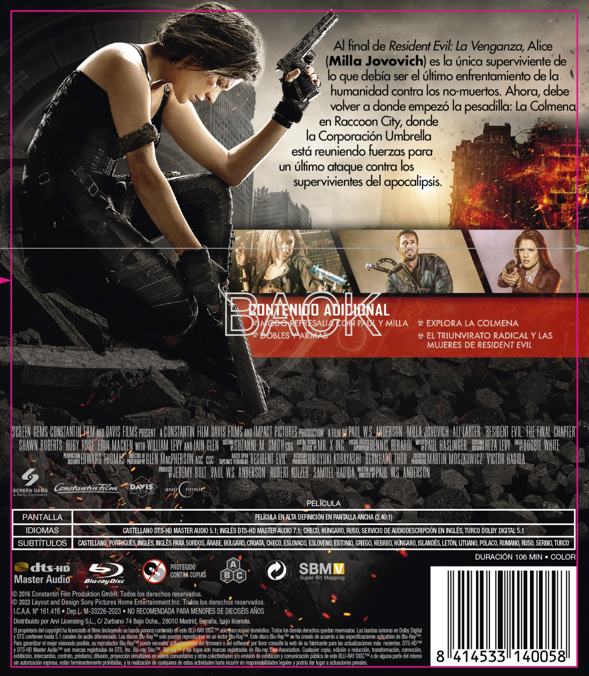 Resident Evil 6: El capítulo final (Blu-ray)