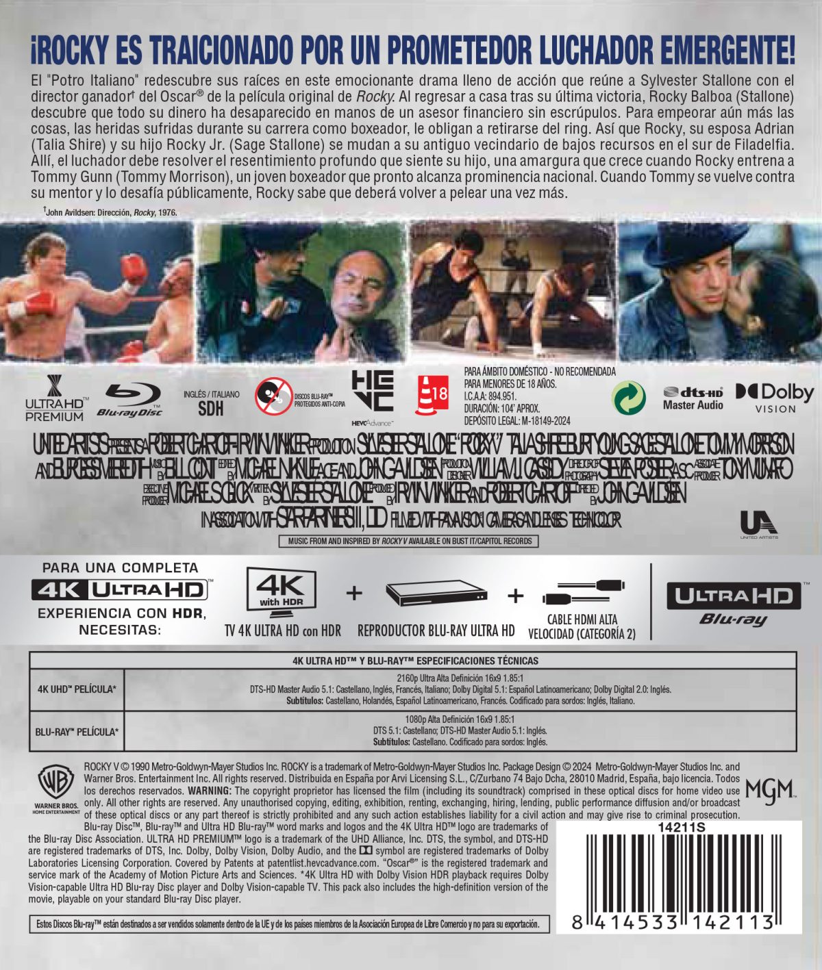 Rocky V (4K UHD + Blu-ray)