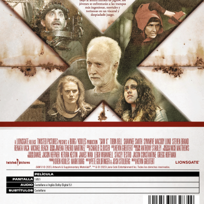 SAW X (DVD) - 8414533139854 - Trasera Saw X (DVD)