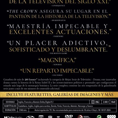 The Crown. Temporadas 1-6 (VOSE) (DVD)