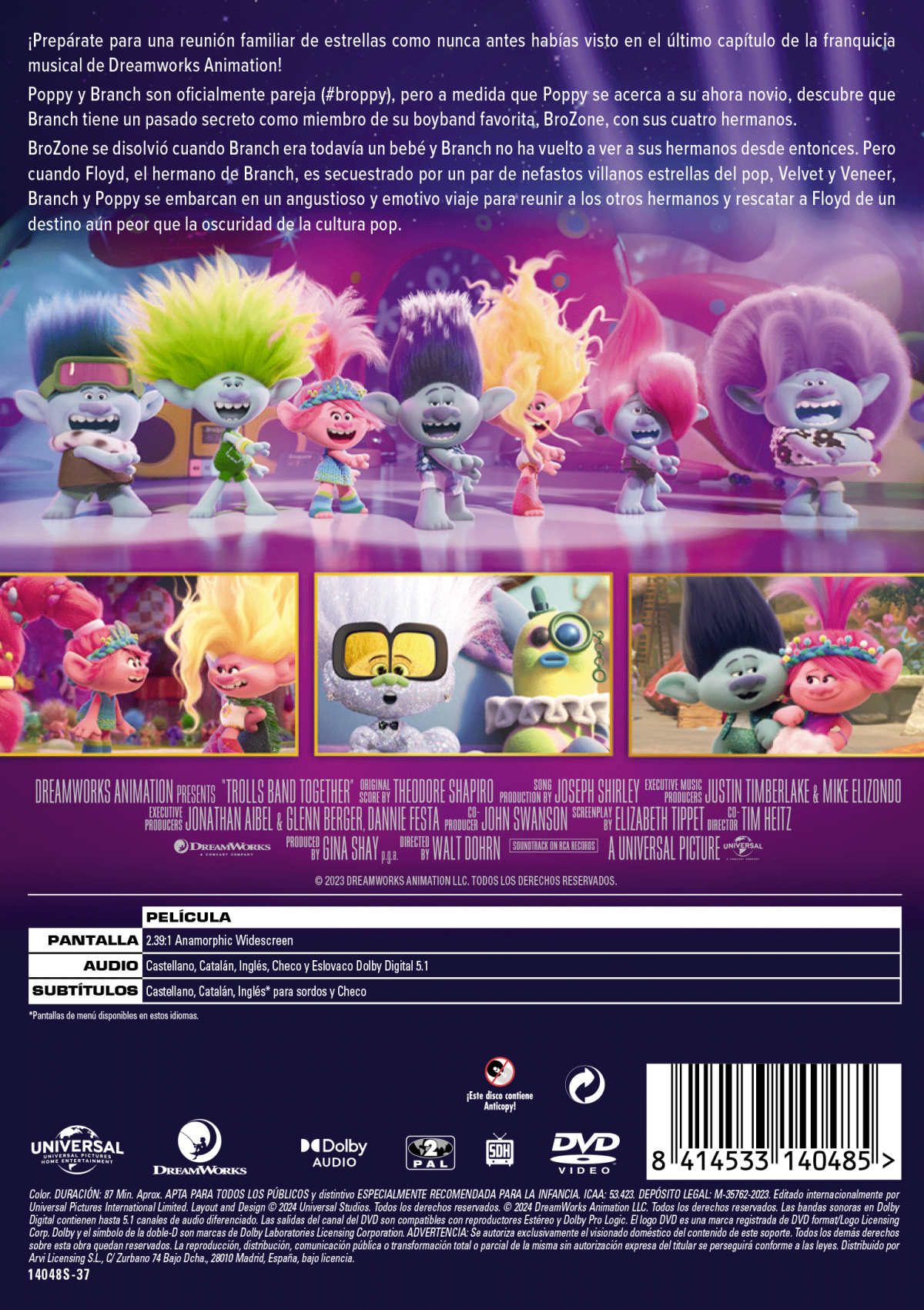 Trolls 3: Todos juntos (DVD)