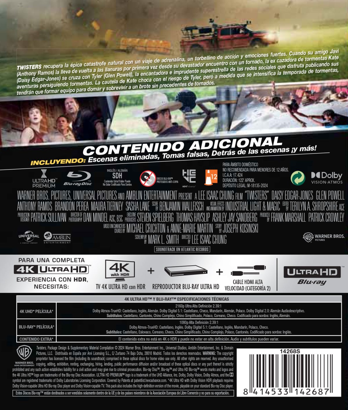 Twisters (2024) (4K UHD + Blu-ray)