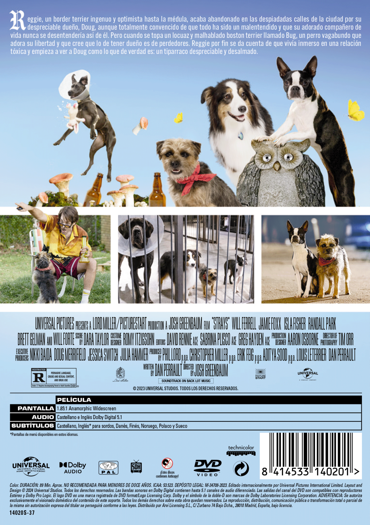 VIDA PERRA (DVD) - 8414533140201 - Trasera Vida perra (DVD)
