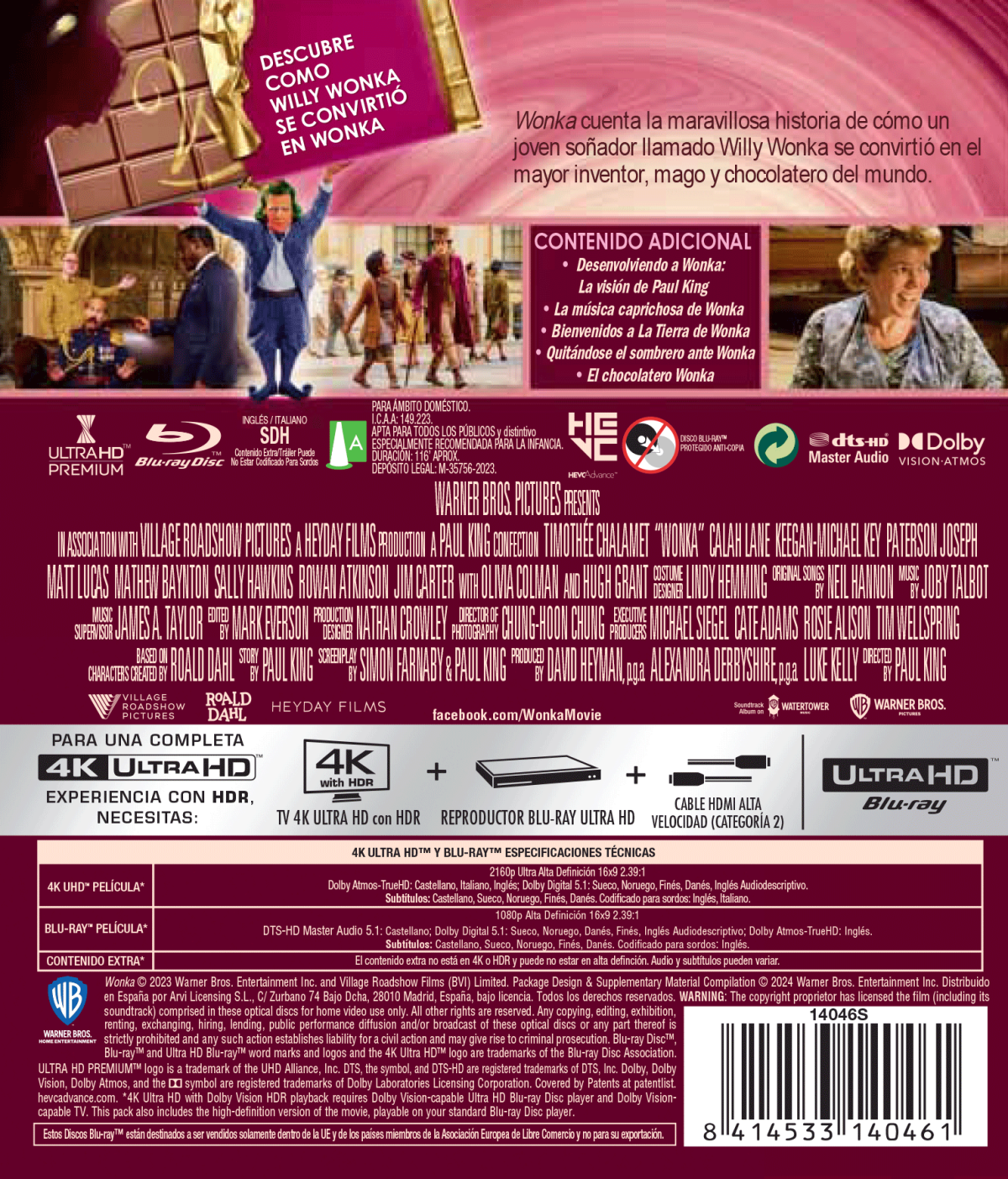 Wonka (4K UHD + Blu-ray)