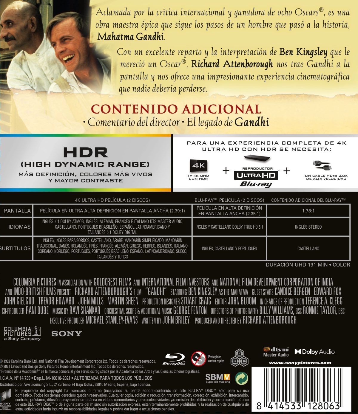 8414533128063.PT01 Gandhi (4k UHD + Blu-ray)