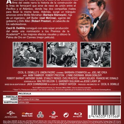 Unión Pacífico (Blu-ray)