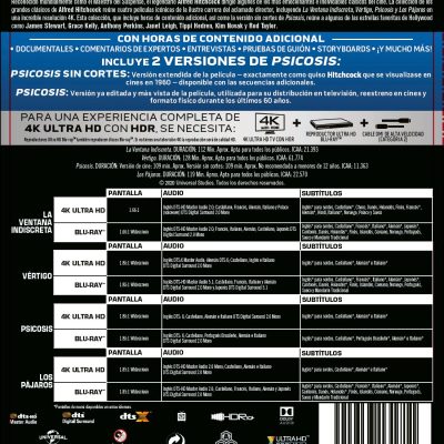 Alfred Hitchcock Classics Collection (4K UHD + Blu-ray)