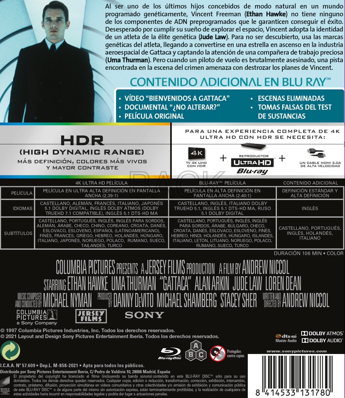 Gattaca (4K UHD + Blu-ray)