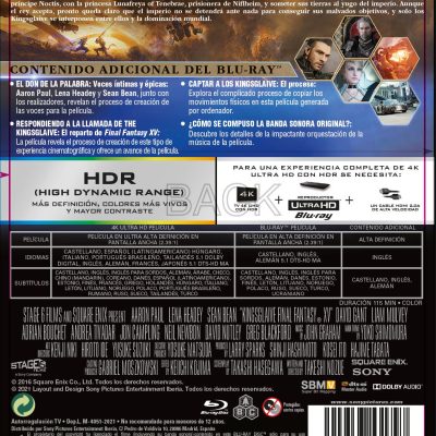 Final Fantasy XV: La pelÍcula (4K UHD + Blu-ray)